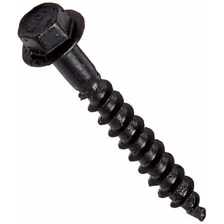 Simpson Strong-Tie #10x1-1/2" Hex Head Black Powder-Coat Connector Screw 50-Pk 1-1/2" SD10112DBBR50